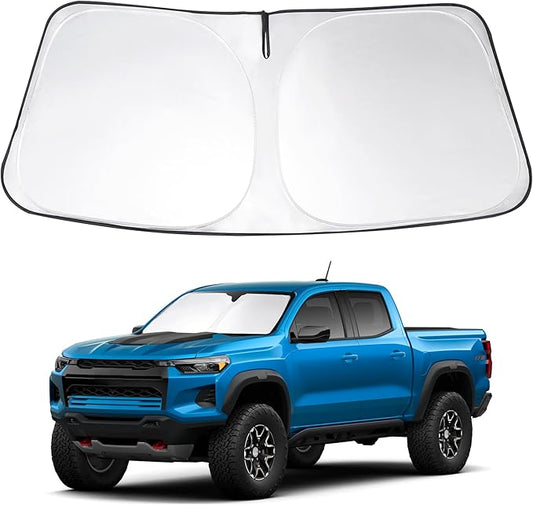Windshield Sun Shade Custom Fit 2019-2023 2024 2025 2026 Chevrolet/Chevy Silverado 1500 Accessories Regular Cab, Crew Cab, Double Cab 2Dr 4Dr Front Window Shades