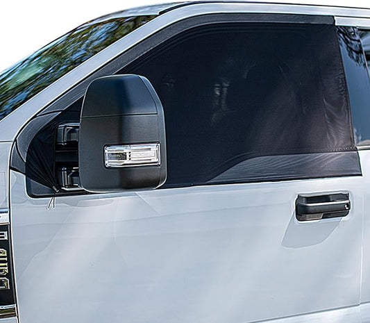 Car Side Window Screen Covers Car Side Window Sun Shades-Intended for SUVs Pickup Trucks Minivans Camper Vans Like Ford 250, Ford Transit,Honda Element, Dodge Grand Caravan