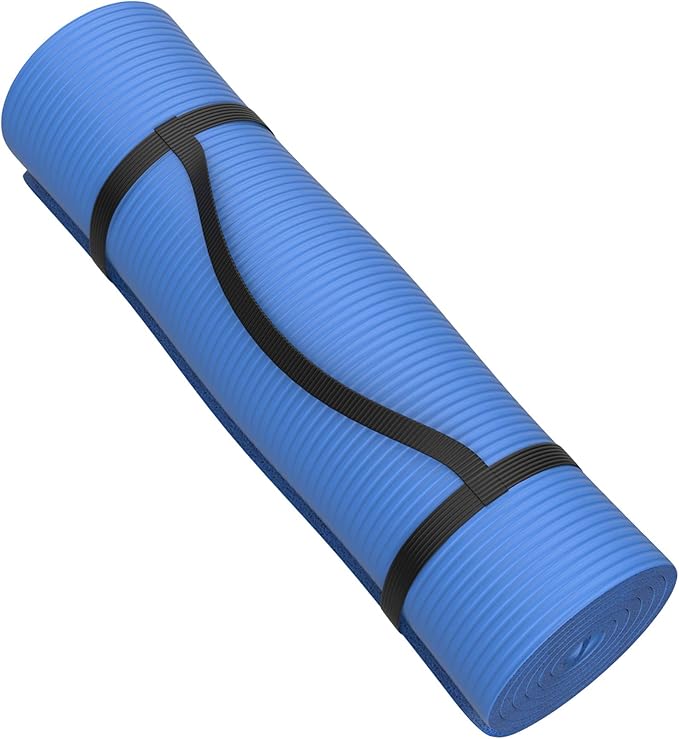 Foam Sleeping Pad - Lightweight 1-Inch Mat for Camping, Cots, Tents, Backpacking, and Yoga - Non-Slip and Waterproof with Handle by Wakeman