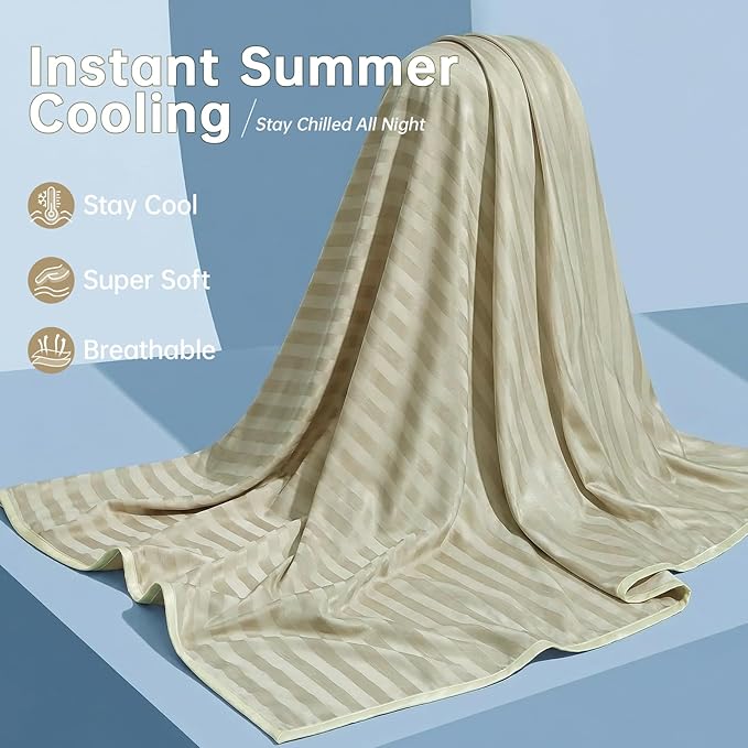 Guohaoi Cooling Throw Blanket for Hot Sleepers,Arc-Chill Q-Max >0.5 Cool Fiber,100% Oeko-Tex Certified Lightweight Summer Cool Blanket for Travel/Outdoor Ultra Cold Breathable,50''x70''