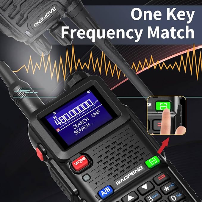 Baofeng Radio Ham Radio Handheld Long Range Rechargeable AR-5RM 10W NOAA Emergency Tactical Two Way Radio with Programming Cable,USB-C Charging for Survival Gear Hunting Camping,2 Pack