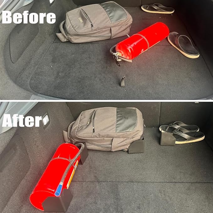 Car Trunk Organizer Blocks, 4 pack of Multipurpose Car Storage Organizer Blocks, Trunk Divider with Large Size Non-slide Bottom, Available to Wool Carpet (4.7'')