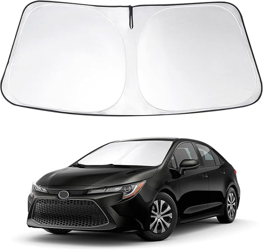 Windshield Sun Shade Custom Fit 2020 2021 2022 2023 2024 2025 2026 Toyota Corolla Accessories (Not for Corolla Cross) Window Sunshade Protect Car from Sun Rays