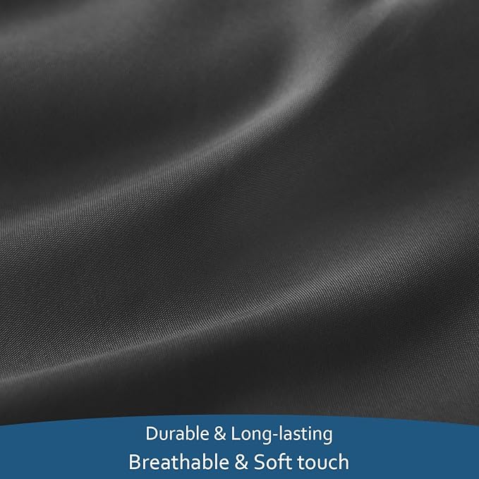 Moonsea Deep Pocket Twin XL Sheet Sets - Extra Long Twin Sheets - 4 Piece Bed Sheets Twin XL Fade Resistant Fits 16in to 24in Pillow Top Air Bed Mattress - Black