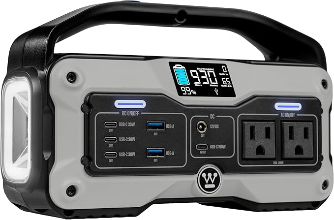 Westinghouse iGen400s 400 Watt, 183Wh Portable Power Station and Solar Generator with LED and DC Outlet for Camping, Home, Travel, Indoor/Outdoor Use (Solar Panel Not Included)