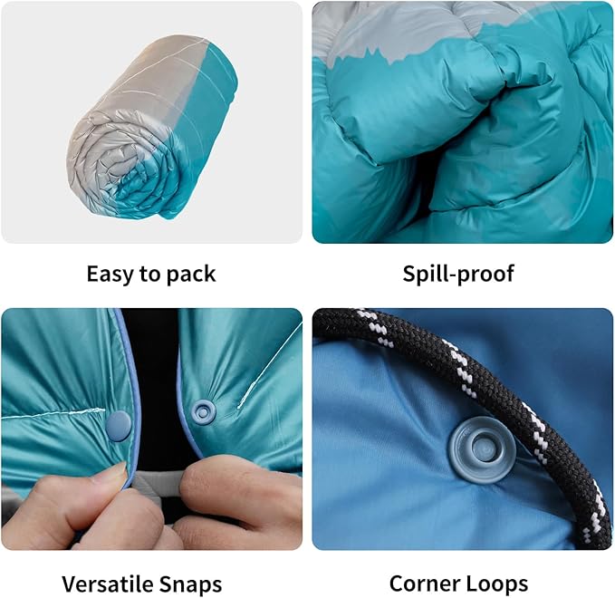 Camping Blanket, Puffy Blanket Lightweight Windproof Water Resistant for Outdoors,Hiking, Backpacking,Beach,Car,Picnic,Stadium