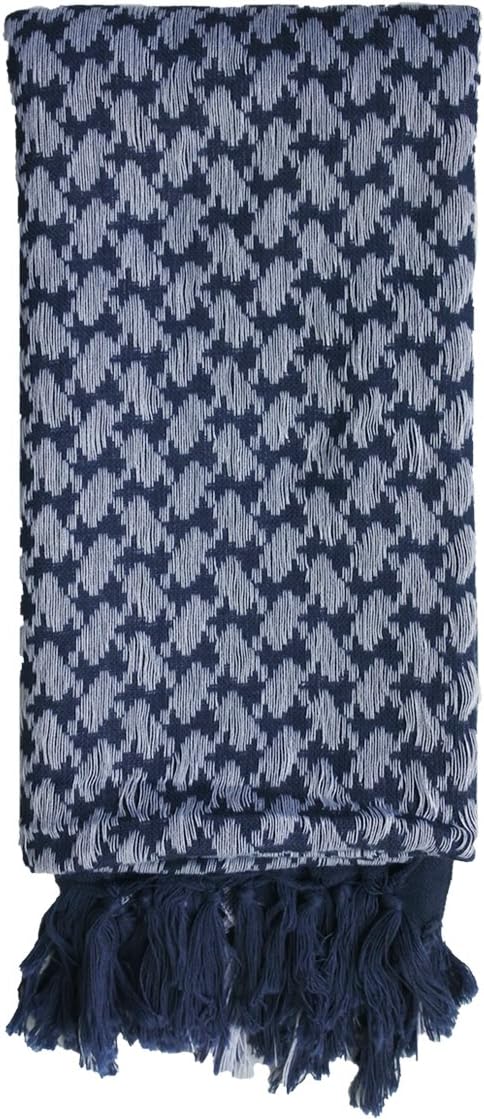 Explore Land Cotton Shemagh Keffiyeh Tactical Desert Scarf Neck Head Wrap with Tassel for Men Women