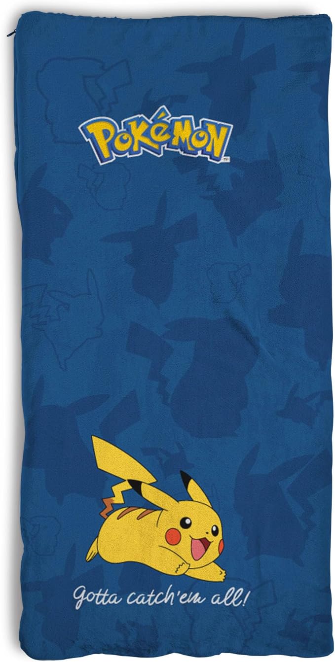 Silk Touch Sherpa Slumber Bag for Boys and Girls, Sleeping Bag with Zipper, 27 x 56 inches