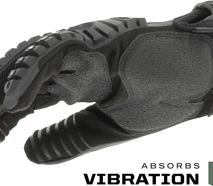 Mechanix Wear: M-Pact Covert Tactical Gloves with Secure Fit, Touchscreen Capable Safety Gloves for Men, Work Gloves with Impact Protection and Vibration Absorption (Black, Small)