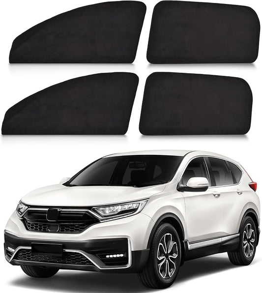 ZATOOTO Car Window Shades Custom Fit for Honda CR-V 2017-2022 4-Pack Car Window Covers with 100% UV Protection and Total Blackout Privacy Heat Insulation for Family Travel Baby and Pet Safety