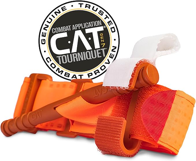 North American Rescue C-A-T Combat Application Tourniquet (Orange) NAR Genuine Gen 7 CAT Military Issued (30-0023)