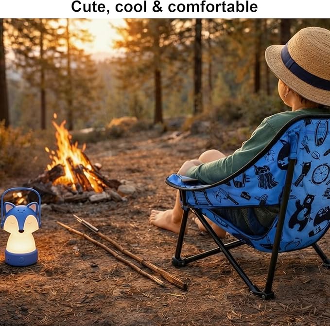 Youth and Kids Camping Chair | Ultra Lightweight, Foldable and Heavy Duty | Ideal Indoor/Outdoor Kid Chair for Camping, Beach, Sports and Lawn