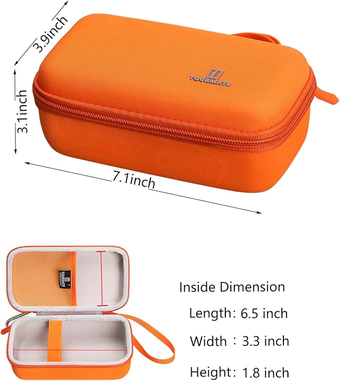 Tourmate Water Filter for Sawyer Products Mini Water Filtration System, Protective Carrying for Drinking Straw, Squeeze Pouch and Other Accessories (Orange)