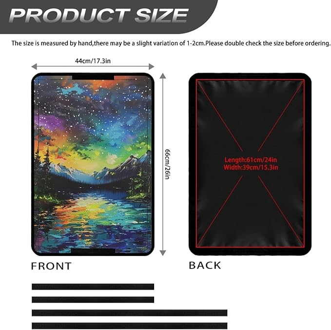 Aurora RV Door Window Shade Universal Camper Trailer Blackout Window Cover, UV Rays Protection, Side Door Window Shade Cover, RV Accessories for Outside
