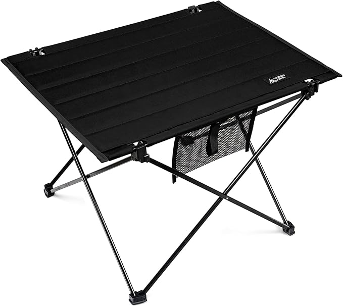 ONETIGRIS Foldable Camping Table, Lightweight Portable Table Sturdy & Quick Setup, Holds Up to 66 lbs, Perfect for Camping, Hiking, Backpacking, Picnic, Beach, Travel