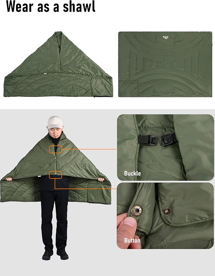 iClimb 3M Thinsulate Insulation Warm Camping Blanket Ultralight Compact