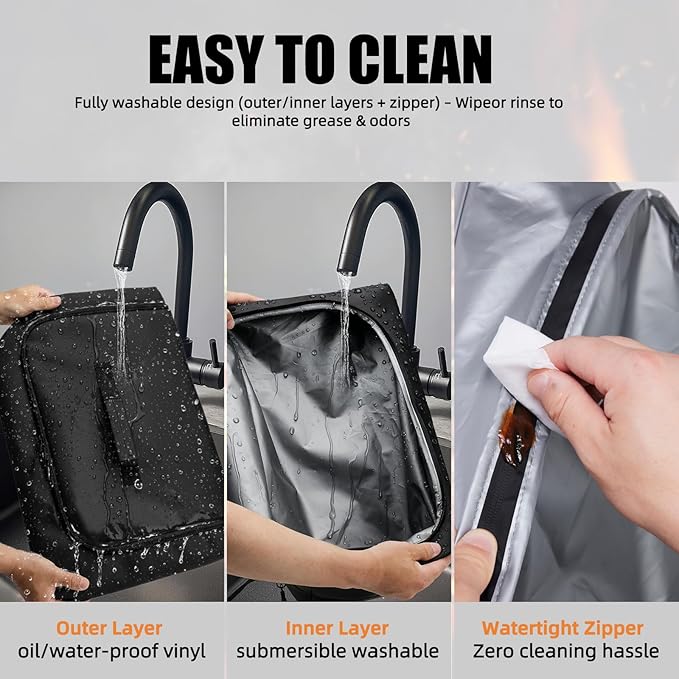270° Opening BBQ Blanket for Resting Meat, Insulated Leak-Proof Meat Resting Bag for Brisket Turkey Pork, Smoker Accessories for Camping Party Kitchen, Anniversary Birthday Gift for Men Dad Husband