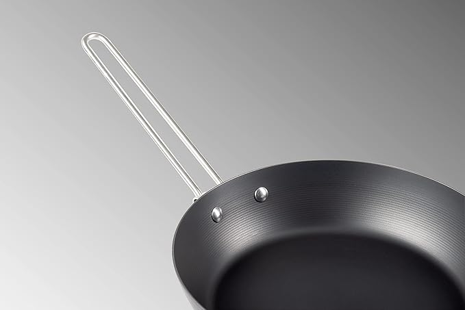 GSI Outdoors Frypan, Lightweight Carbon Steel, Collapsible Handle Camp & Outdoor Frying Pan