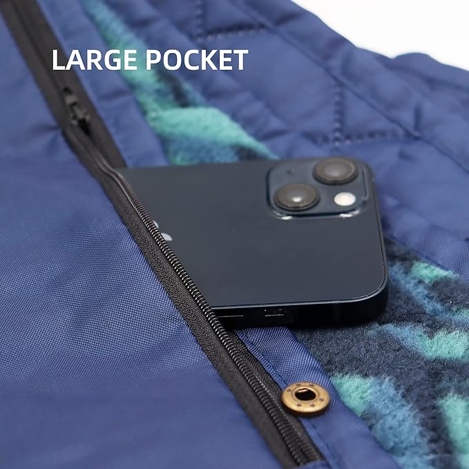 Large Outdoor Waterproof Blanket Extra Thick Fleece Stadium Blanket for Camping, Car, Pet, Picnics - Windproof, Wearable, Machine Washable 80" x 58" (Jungle)