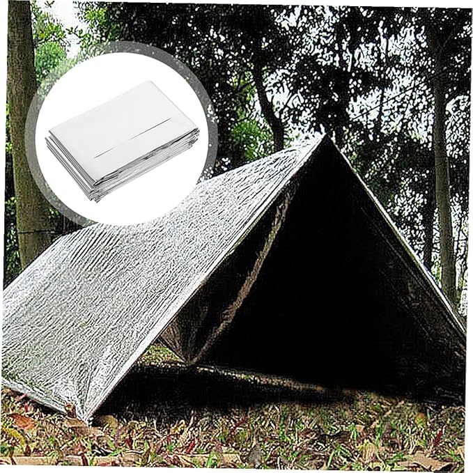 LIOOBO 4pcs Emergency Rescue Blanket Survival Thermal Insulation Foil Emergency Sheets Portable Outdoor Hiking Camping Warm Reflective Blanket 160x210cm