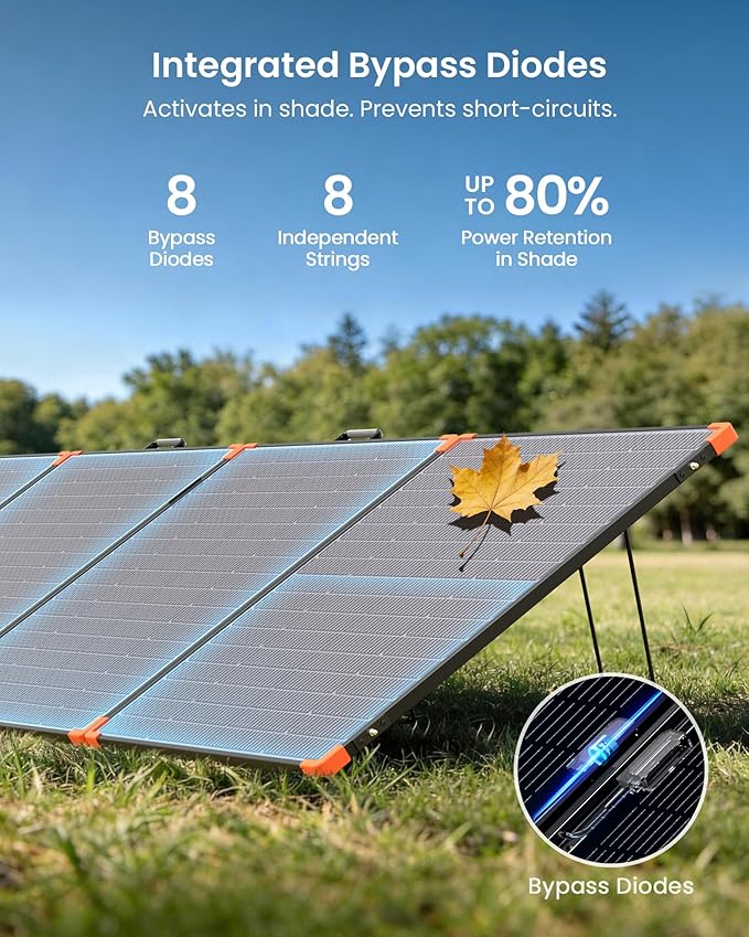 ZOUPW 450W Portable Solar Panel,38V N-Type 16BB 25% High Efficiency Foldable Solar Charger for EcoFlow Delta/Anker C1000/Jackery/Bluetti Elite 100,IP68 Waterproof for Offgrid RV Power Backup