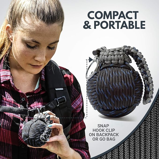 Holtzman’s Survival Kit Paracord Grenade The #1 Best 48 Tool Emergency kit