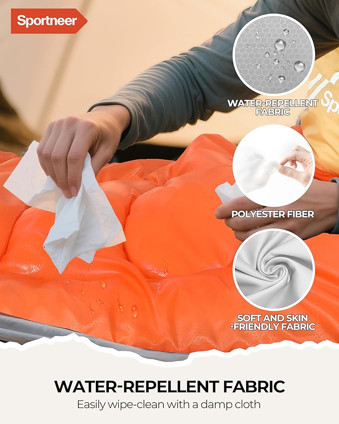 Sportneer Sleeping Bag for Adults & Kids, Cold Weather & Warm Waterproof Camping Sleeping Bag, Compact Portable for Camping Hiking & Travel