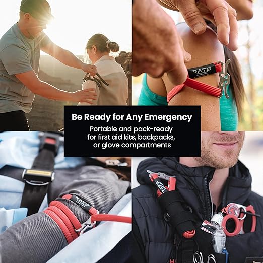 My Medic - RATS Tourniquet System, Quick-Apply Emergency Tourniquet, First Aid, Survival Gear, Compact & Versatile Hemorrhage Control Medical Tool - Hi-Vis Green