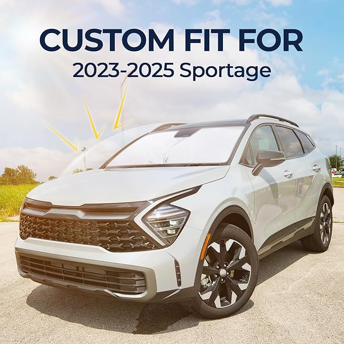 Side Window Sunshades for KIA Sportage 2023-2025, Customized for Sportage 2023 2024 2025 Car Front Window Sun Shades, Automatic Car Sun Shield Accessories, Blocks UV Rays, Keeps Vehicle Cool