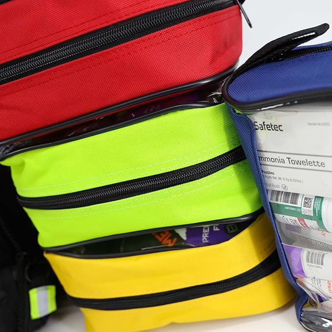 Lightning X Stocked X-Large Modular EMT Medic Trauma Bag w/Emergency Medical Fill Kit Supplies - Orange