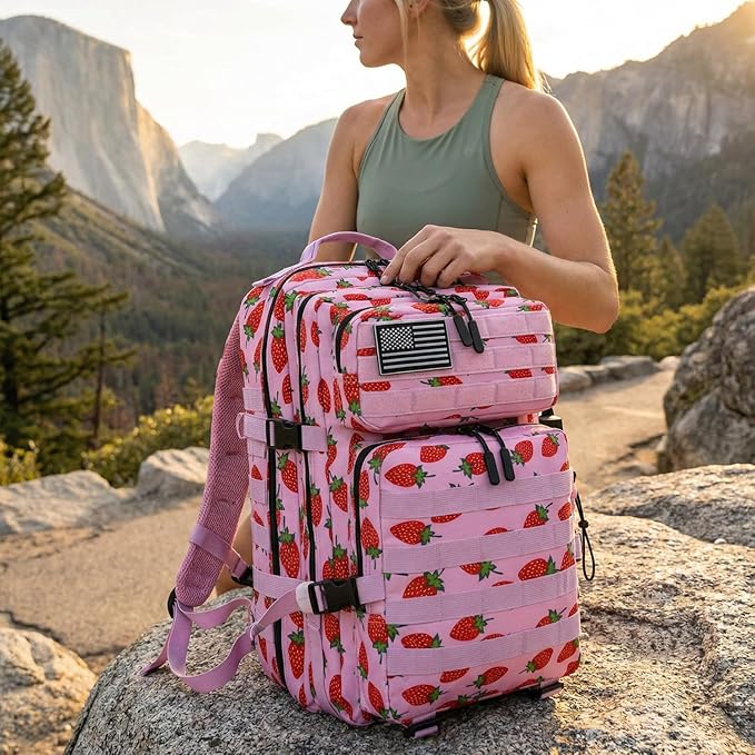 45L Tactical Backpack for Men Women, Military Assault Pack with MOLLE, Large 3 Day Bug Out Bag for Hiking Camping