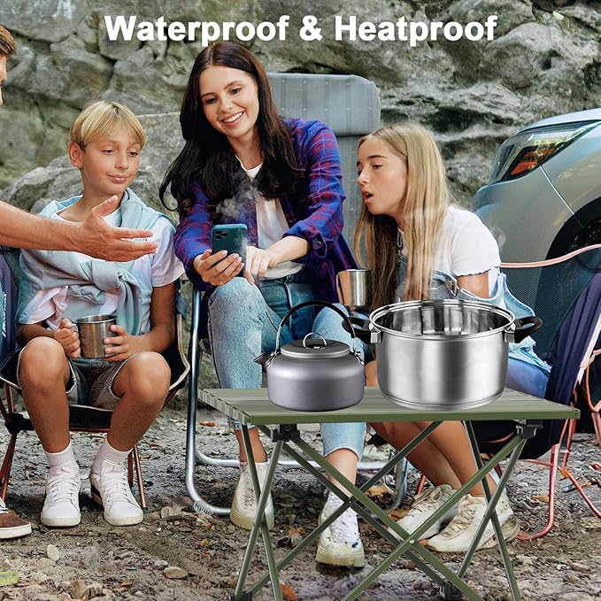 Small Folding Camping Table with Carry Bag, Portable Ultralight Compact Aluminum Beach Table, Foldable Mini Collapsible Camp Tables for Hiking Picnic Travel Cooking Outdoor, Green