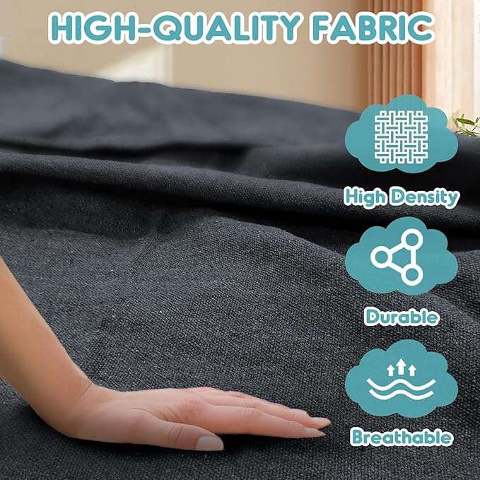 Anyoo Garden Cotton Hammock Comfortable Fabric Hammock with Spreader Bar Sturdy Hammocks Up to 450lbs Portable Lightweight Hammocks with Travel Bag for Camping Outdoor/Indoor Patio Backyard