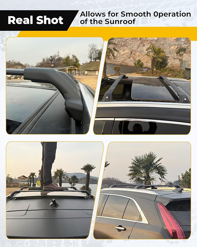 265LBS Lockable Cross Bars Roof Rack Fit for Chevrolet Chevy Trailblazer 2021-2026 Aluminum Crossbars Cargo Bar Luggage Baggage Carrier Rooftop Accessories, for Storage Bag Kayak Canoe Bike