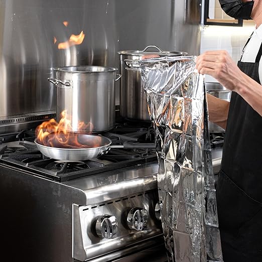 Restaurantware Emergency Thermal Blankets 12 Pack Survival Mylar Blankets for First Aid Kit Waterproof, Windproof, Retains Body Heat, Compact Space Blanket Design Hiking, Outdoors, Travel, Camping,