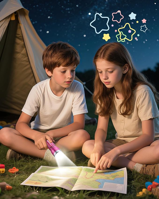 EverBrite 3-Pack Small Flashlight, Compact LED Flashlights with 3 Modes, Water-Resistant Mini Flashlight for Home, Camping, and Emergencies, 3 AAA Batteries Included, Assorted Colors