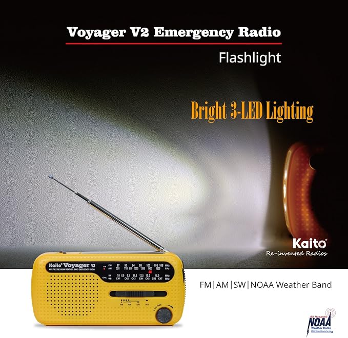 Best NOAA Portable Solar/Hand Crank AM/FM, Shortwave & NOAA Weather Emergency Radio with USB Cell Phone Charger & LED Flashlight (Green)