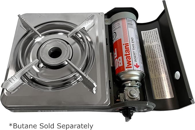 Iwatani Cassette Feu Butane gas Camp Stove, one, Gray