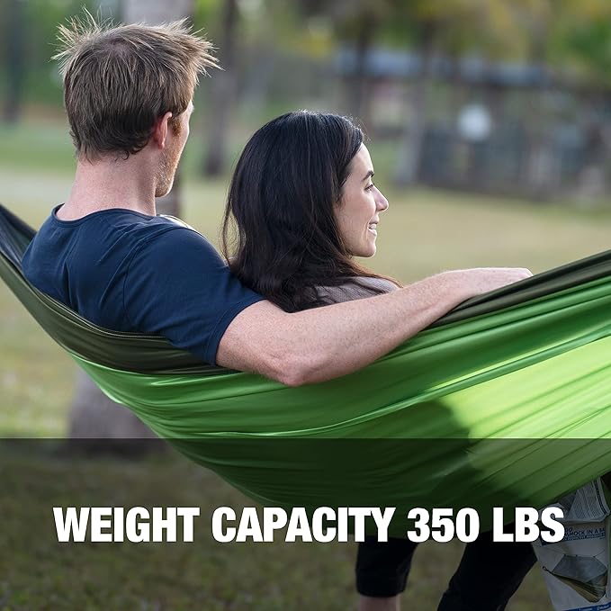 Bliss Hammocks BH-406XLS-N-FG Hammock in a Bag w/ Mosquito Net & Adjustable Tree Straps, 54-in. Wide, Weather & UV Resistant, 350 Lb. Capacity (Forest Green)