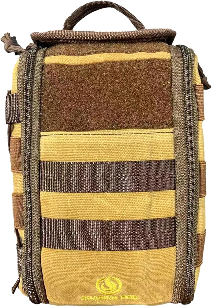 Roaring Fire Dispatch First Aid Kit Pouch, Tactical Molle Utility Pouch for Outdoor Activities and Emergency Uses, EDC Pouches Outdoor Survival Kit