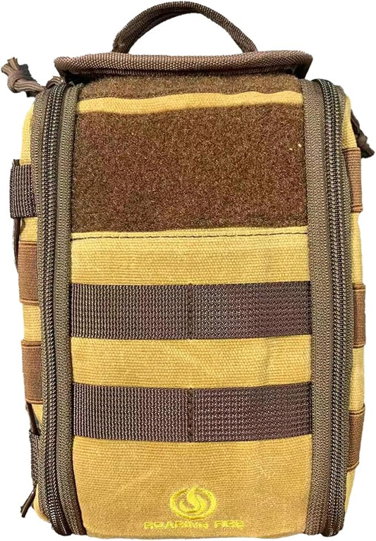 Roaring Fire Dispatch First Aid Kit Pouch, Tactical Molle Utility Pouch for Outdoor Activities and Emergency Uses, EDC Pouches Outdoor Survival Kit