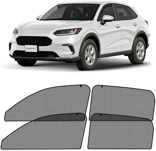 CLIM ART Magnetic Car Window Shades for Honda HR-V 2023-2026 – Custom-Fit Sun Blocker Curtains, Side Window Covers, Essential Car Accessories for Camping, Baby, and Privacy Protection - MS0158