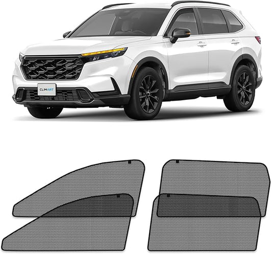 CLIM ART Magnetic Car Window Shades for Honda CR-V (CRV) 2023-2026 – Custom-Fit Sun Blocker Curtains, Side Window Covers, Essential Car Accessories for Camping, Baby, and Privacy Protection - MS0257