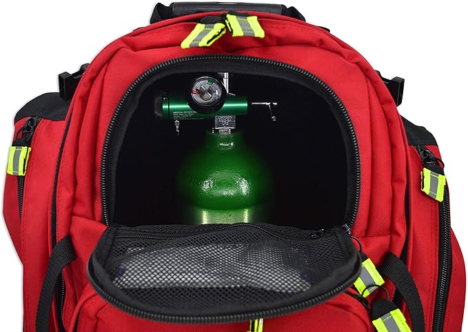Lightning X TacMed ALS Oxygen Trauma Backpack w/Modular Pouch System - RED