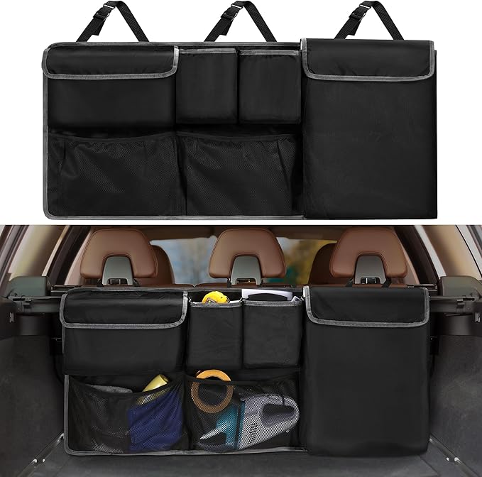 XHRING Car Trunk Organizer Backseat Hanging Storage Bag for Subaru Crosstrek Forester Outback Ascent Premium Sport Limited Base Touring XT SUV Accessories 2000-2025 2026
