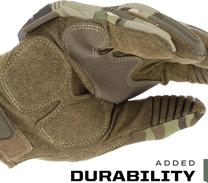 Mechanix Wear: M-Pact Tactical Gloves with Secure Fit, Touchscreen Capable Safety Gloves for Men, Work Gloves with Impact Protection and Vibration Absorption (MultiCam Camouflage, Small)