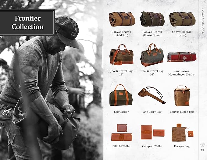 1844 Helko Werk Germany Wilderness Fire Starter Basic Kit - Portable Waterproof Flint Fire Starter and Jute Cord Survival Gear, Compact and Lightweight (Basic KIT) #F1122 Basic