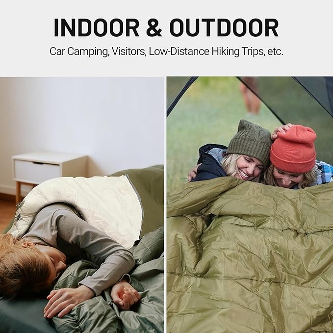 Backpacking Sleeping Bags for Adults, Unzip to Blanket, Waterproof, Lightweight, Camping, Portable Sleeping Bags Outdoor Travel Hiking