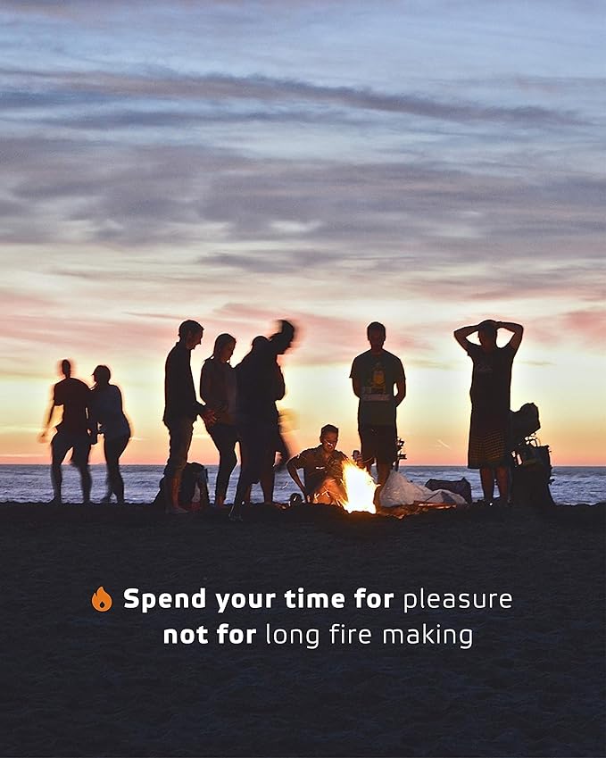 Inflame Fire Starters 50 pcs/Organic/Easy Fire for Wood and Charcoal - Super Fast Lighting, Any Weather/Grill, BBQ, Wood Stove, Campfires, Fireplace, Pellets
