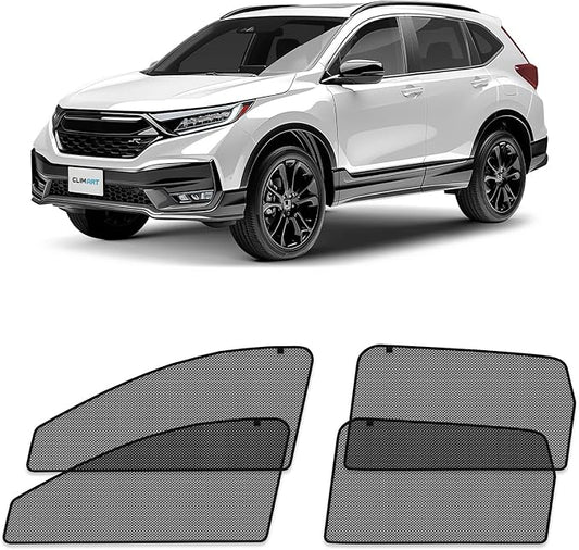 CLIM ART Magnetic Car Window Shades for Honda CR-V (CRV) 2017-2022 – Custom-Fit Sun Blocker Curtains, Side Window Covers, Essential Car Accessories for Camping, Baby, and Privacy Protection - MS0221